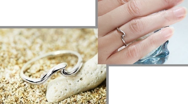 ウェーブリング ハンドメイドのハワイアンジュエリー Pua Ally