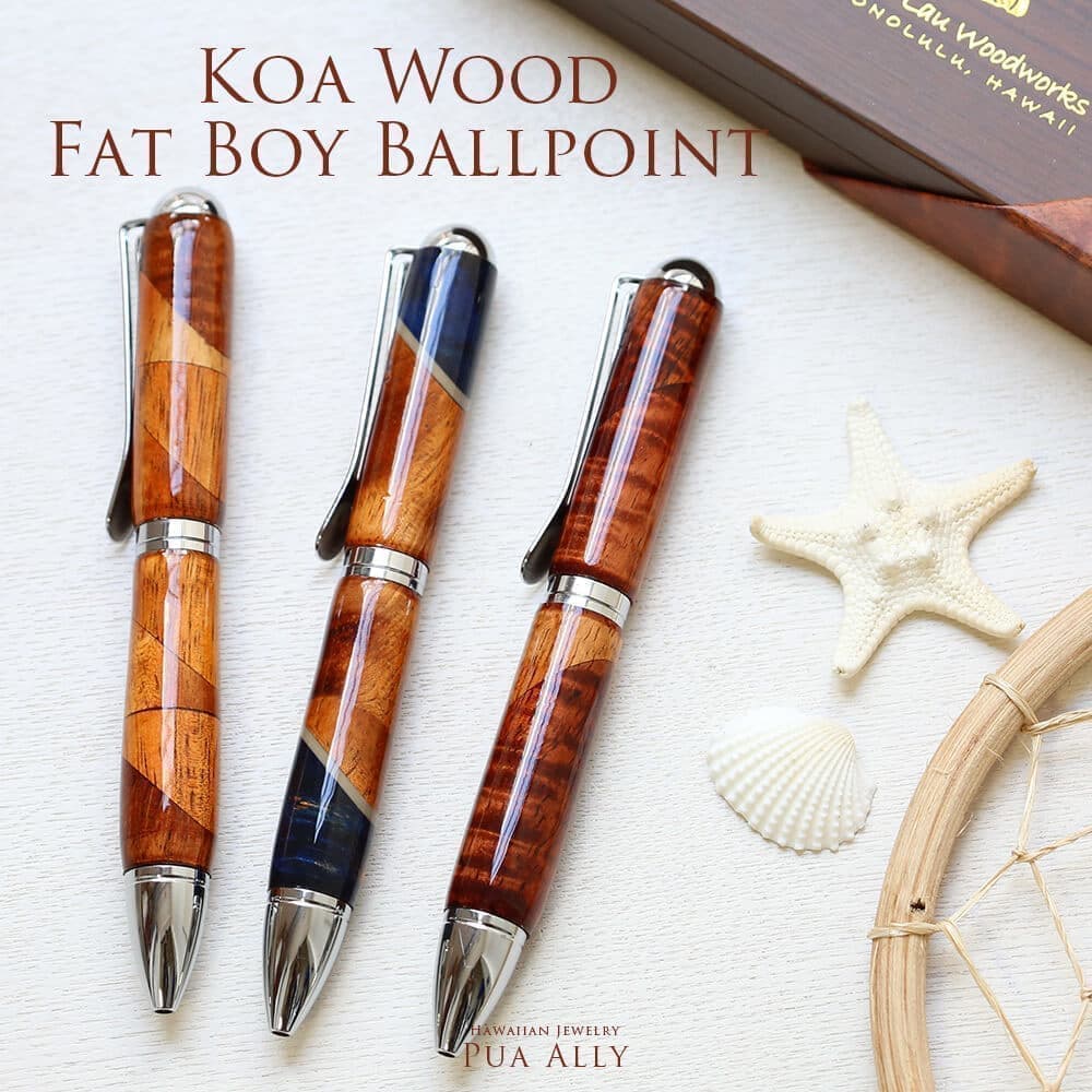 ハワイアン コアウッドfatboyボールペン ハンドメイドのハワイアンジュエリー Pua Ally ハワイアン コアウッドfatboyボールペン ハンドメイドのハワイアンジュエリー Pua Ally